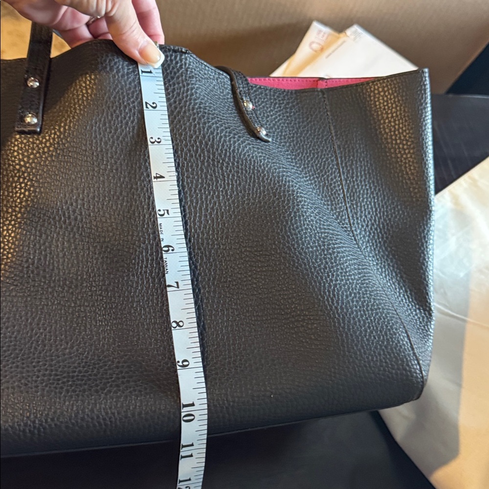 Jessica Simpson Black Tote with Metal Eyelets - Picture 10 of 12